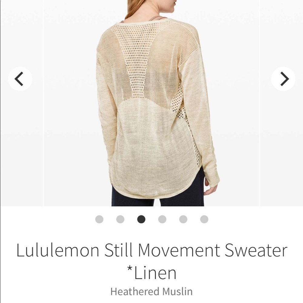 Lululemon Still Movement Sweater Linen - Picture 3 of 6